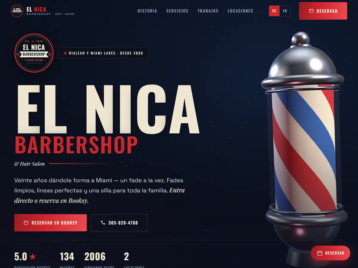 Página de El Nica Barbershop